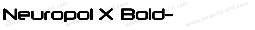 Neuropol X Bold字体转换